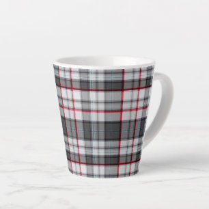 Tasse Latte Plaque de tartane texturée grise