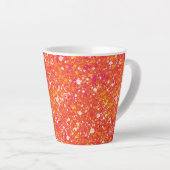 Tasse Latte Plat de Penelope Orange Artiste (Angle droit)