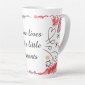 Tasse Latte Playful Love Doodle Illustration (Angle droit)