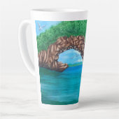 Tasse Latte Plongée Sous-Marine Au Paradis (Angle gauche)