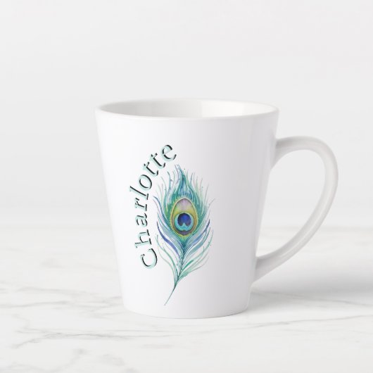 Tasse Latte Plume (Droite)