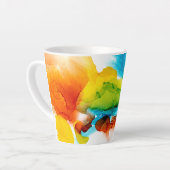Tasse Latte Plume primaire - Aquarelles (Angle gauche)
