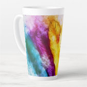 Tasse Latte Plumes brillantes  (Angle gauche)