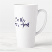 Tasse Latte Plumes de paon Peacocks Turquoises (Droite)