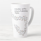 Tasse Latte Poésie poisson chat (Angle droit)