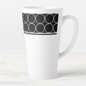 Tasse Latte Poids en latte noir et blanc (Droite)