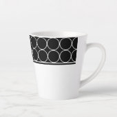 Tasse Latte Poids en latte noir et blanc (Droite)