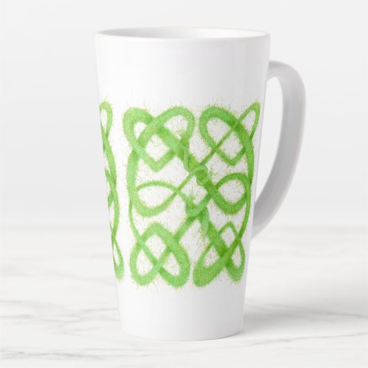 TASSE LATTE POIGNÉE VERTE POIGNÉE TÊTE TÊTE TÊTE (Angle droit)