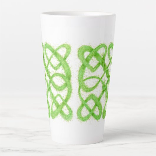 TASSE LATTE POIGNÉE VERTE POIGNÉE TÊTE TÊTE TÊTE (Devant)