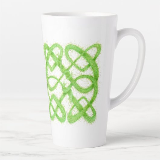 TASSE LATTE POIGNÉE VERTE POIGNÉE TÊTE TÊTE TÊTE (Droite)