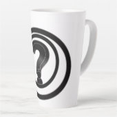 Tasse Latte Point d'interrogation simple (Angle droit)