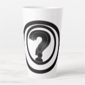 Tasse Latte Point d'interrogation simple (Devant)