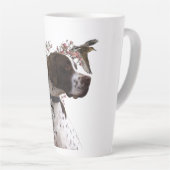 Tasse Latte Pointeur anglais, chasse aux oiseaux (Angle droit)