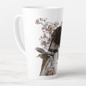 Tasse Latte Pointeur anglais, chasse aux oiseaux (Angle gauche)