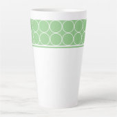 Tasse Latte Pointeur en latte vert et blanc (Devant)