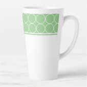 Tasse Latte Pointeur en latte vert et blanc (Droite)