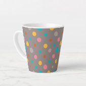 Tasse Latte Points d'aquarelle multicolores 3 (Angle gauche)