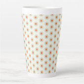 Tasse Latte Points gris clair avec centre jaune pp3 (Devant)