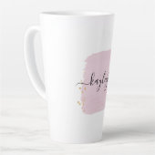 Tasse Latte Points Or Broussailleux Brush Stroke (Angle gauche)