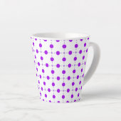 Tasse Latte Points violets, Motif à pois, Points, Pointillé (Angle droit)