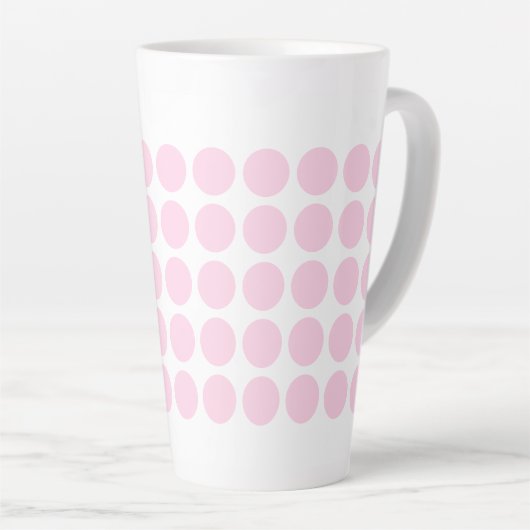Tasse Latte Pois Latte Mug-Pink (Angle droit)