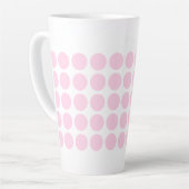 Tasse Latte Pois Latte Mug-Pink (Angle gauche)