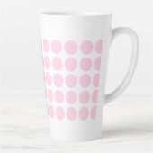 Tasse Latte Pois Latte Mug-Pink (Droite)