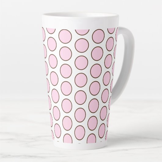 Tasse Latte Pois Latte Mug-Pink (Angle droit)