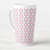 Tasse Latte Pois Latte Mug-Pink (Angle gauche)