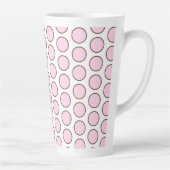 Tasse Latte Pois Latte Mug-Pink (Droite)