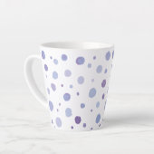 Tasse Latte pois peints à la main (Angle gauche)