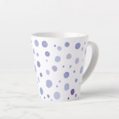 Tasse Latte pois peints à la main (Angle droit)