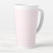 Tasse Latte Pois rose (Angle droit)
