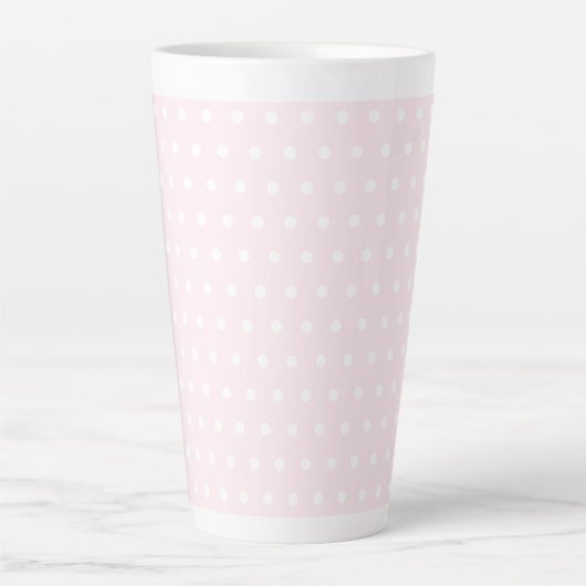 Tasse Latte Pois rose (Devant)