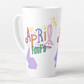 Tasse Latte Poisson d'avril (Angle gauche)
