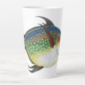 Tasse Latte Poisson Opah tropical, animal aquatique marin Vint (Devant)