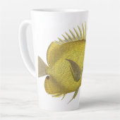 Tasse Latte Poisson tropical jaune Chelmon Longirostris, vinta (Angle gauche)