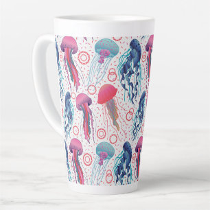 Tasse Latte Poissons de gelée colorée