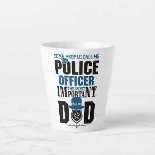 Tasse Latte Police papa Application de la loi FÊTE DES PÈR