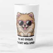 Tasse Latte Pomeranian I'm Not Spoiled Well Loved Dog Lover (Devant)