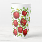Tasse Latte pomme motif de fruits (Devant)