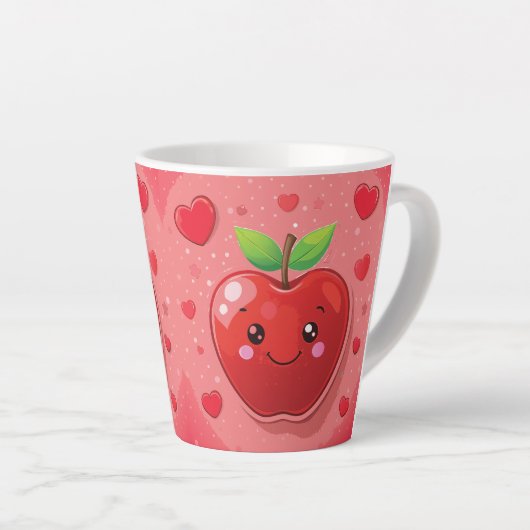 Tasse Latte Pomme rouge (Angle droit)
