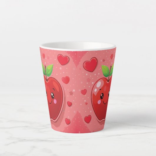 Tasse Latte Pomme rouge (Devant)