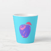 Tasse Latte Pomme violette Pop Art (Devant)
