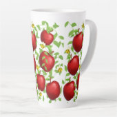 Tasse Latte pommes Fruits motif (Angle droit)