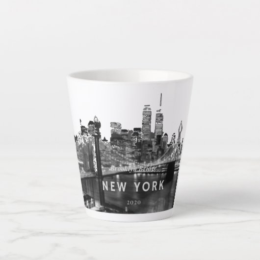 Tasse Latte Pont Brooklyn (Devant)
