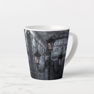 Tasse Latte Pont des Soupirs de la Pluie de Venise sombre à la