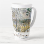 Tasse Latte Pont d'hiver (Angle droit)