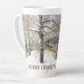 Tasse Latte Pont d'hiver (Angle gauche)