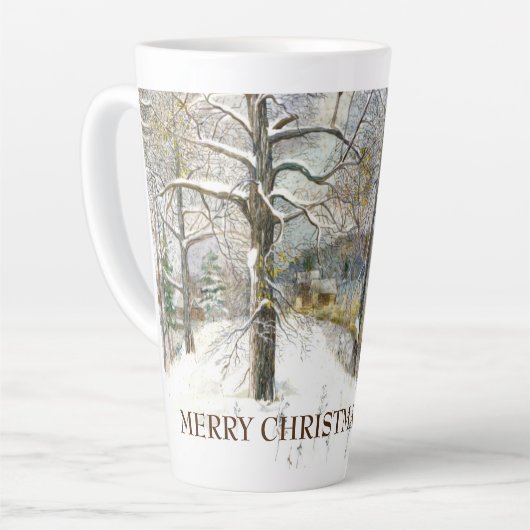 Tasse Latte Pont d'hiver (Angle gauche)